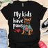 My kids have paws - V6 - Funny Ears T-Shirt